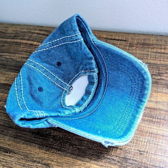 2/$30 Ladies Denim Blue Mother Baseball Hat - Picture 3 of 5